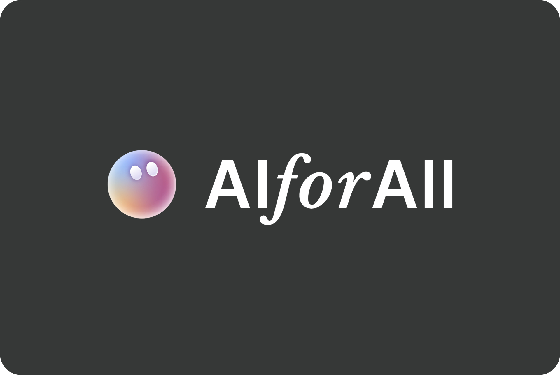 AIforAll dark wordmark