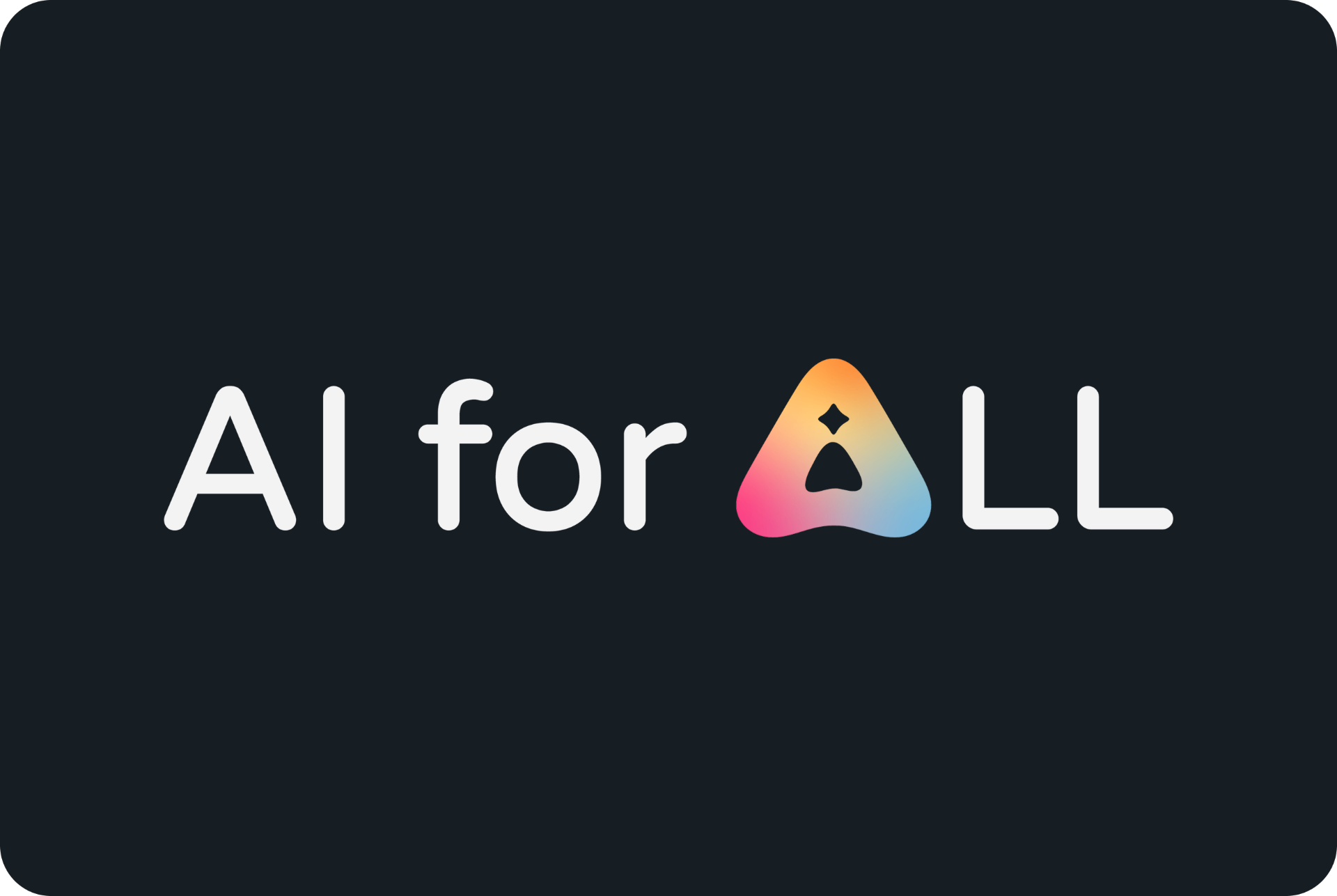 AI for All wordmark on dark