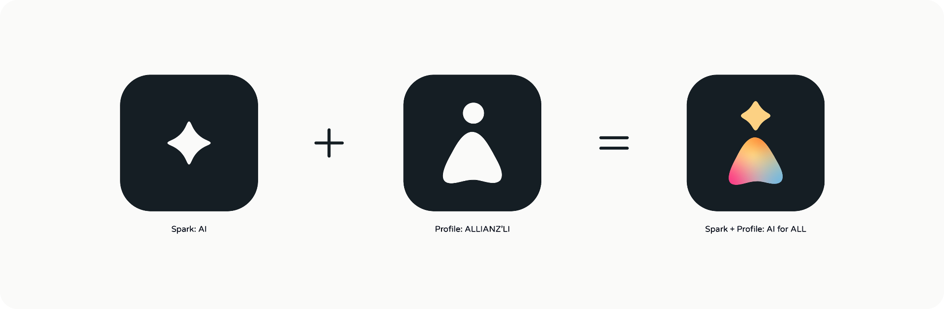 Spark + Profile logo concept