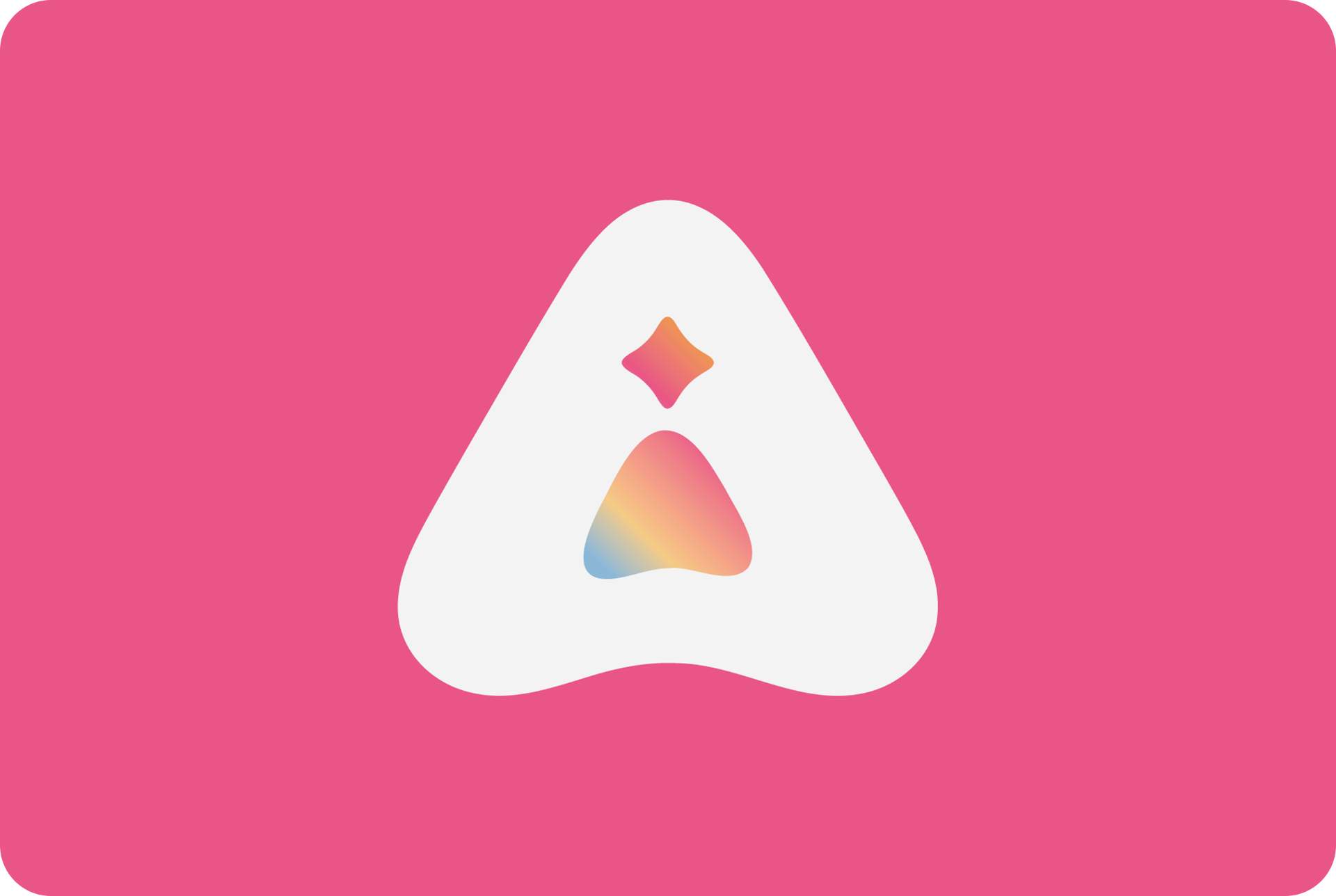 Pink logo card