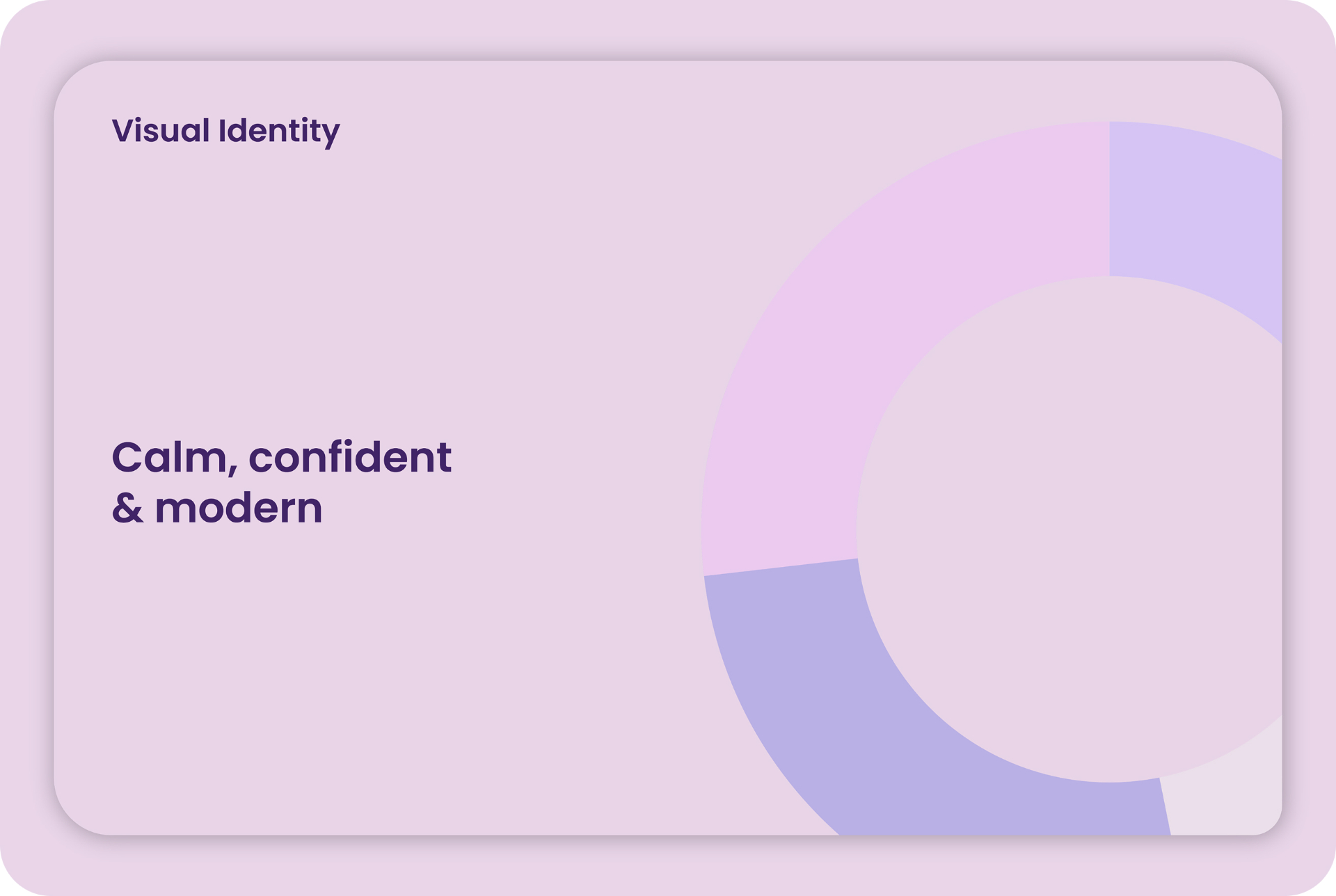 Visual identity — calm, confident & modern