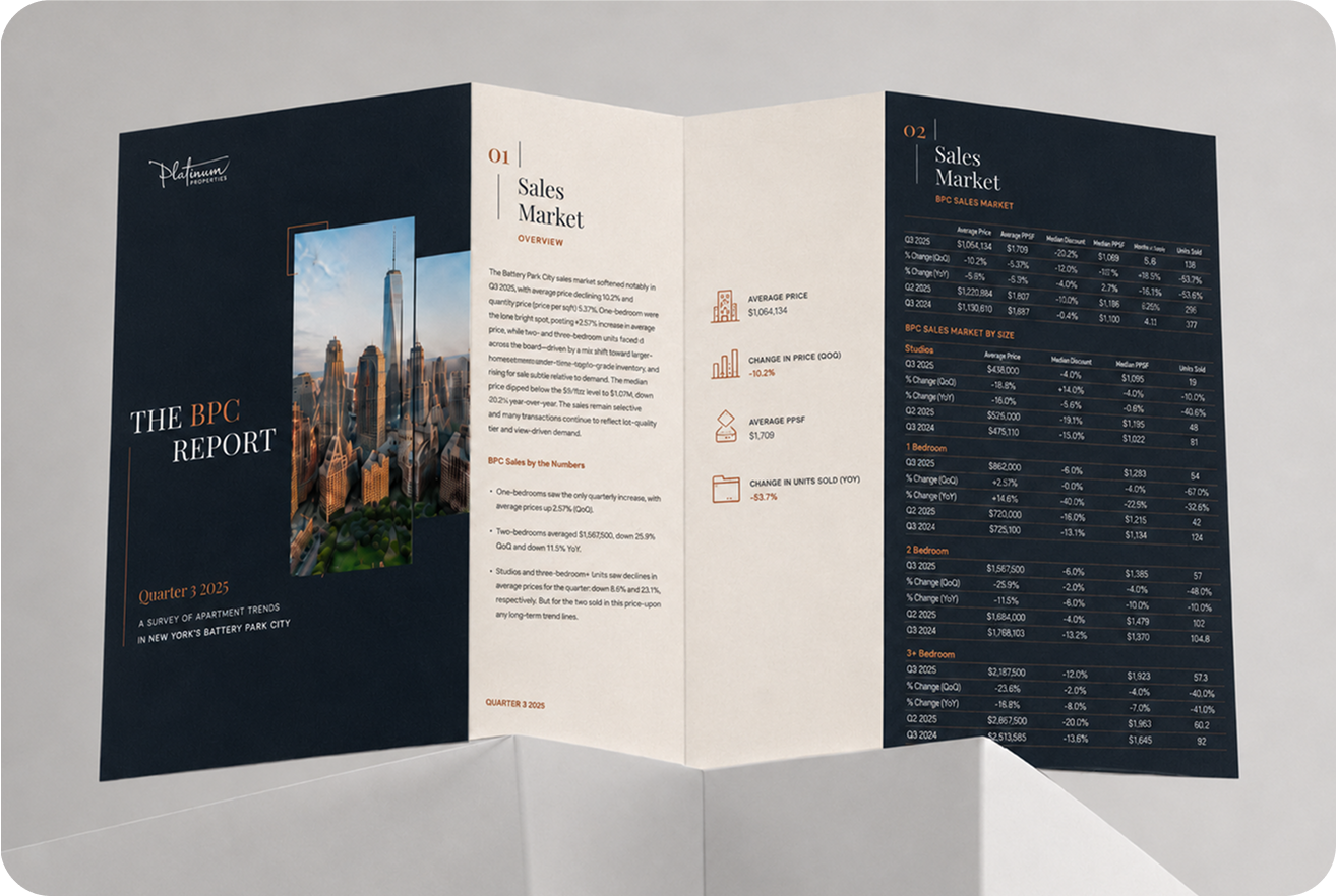 The BPC Report trifold brochure