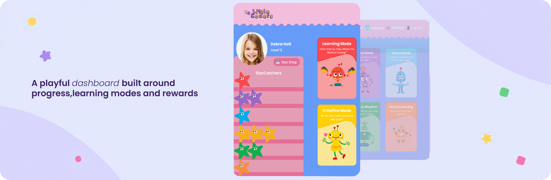 Playful dashboard overview