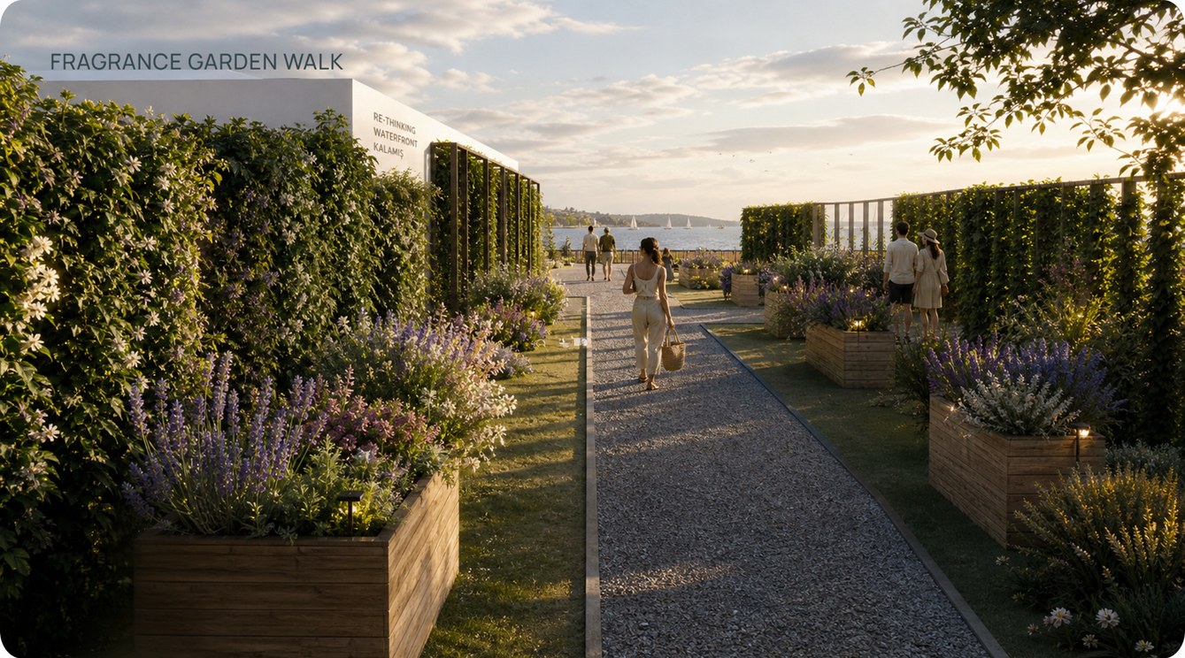 Fragrance garden walk render
