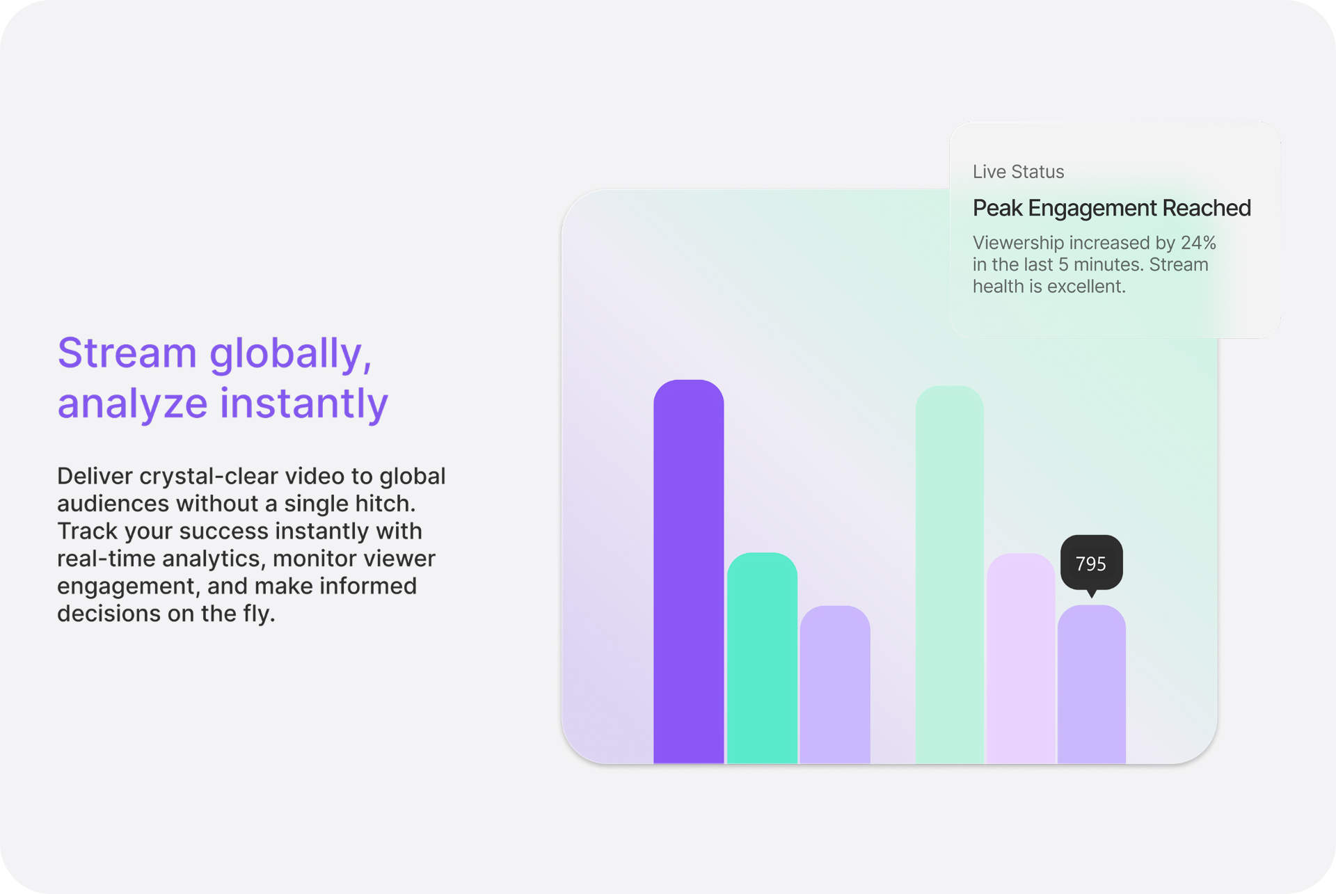 Stream globally, analyze instantly