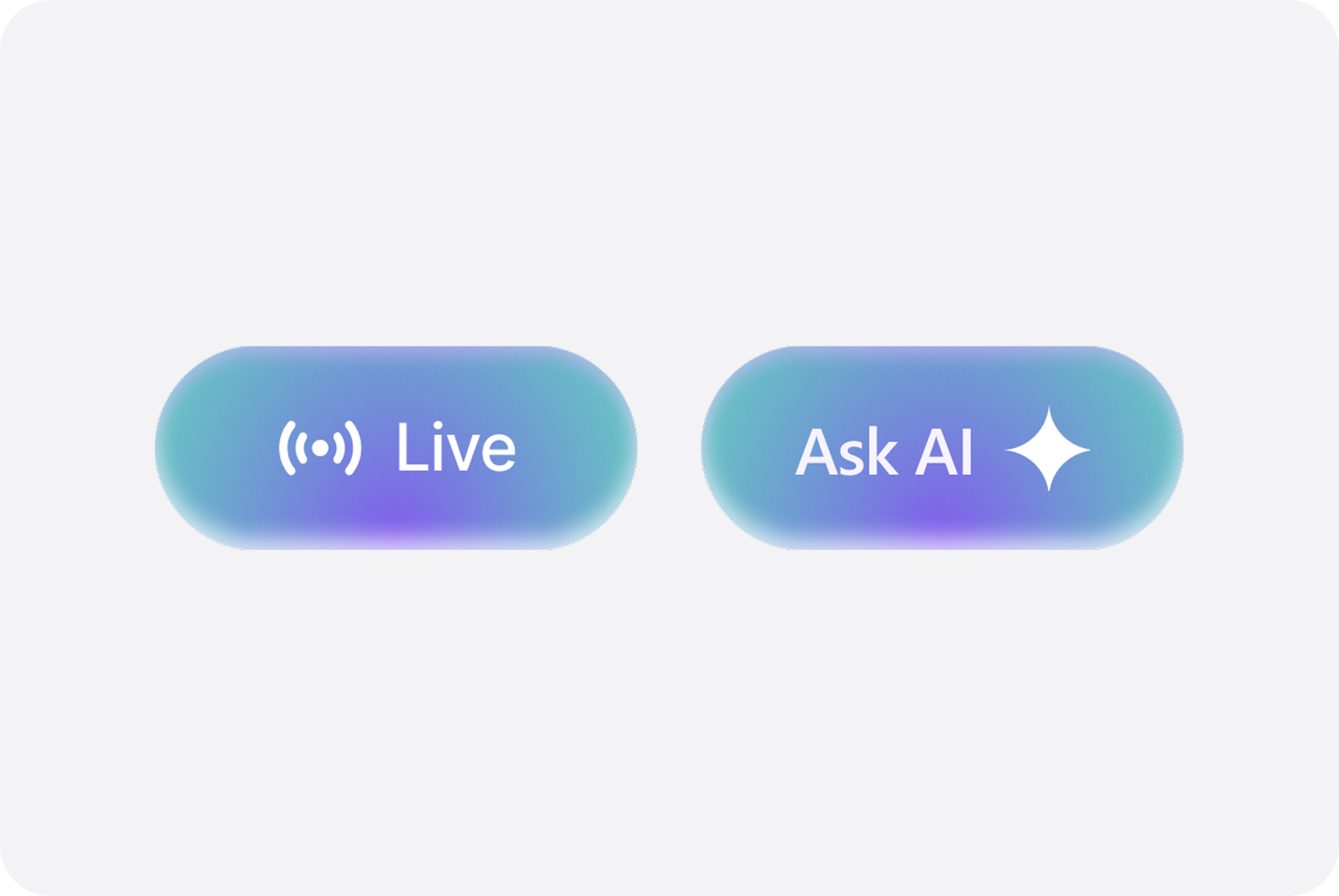 Live and Ask AI buttons